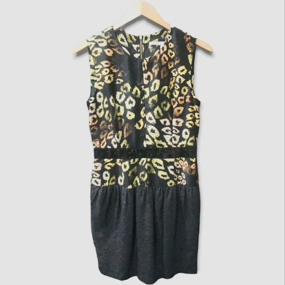 RACHEL by RACHEL ROY Animal Sequin Waist Back Zip Dress, Size 6 - Picture 1 of 9